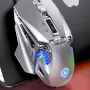 YinDiaoG10 有線マクロプログラミングゲーミングマウス カラフル水冷ライト 7200 DPIマウス LEDバックライト付き 7ボタンUSBゲーマーマウス PC ノートパソコン用
