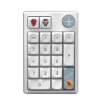 Darmoshark K3PRO 19 Keys Tri-mode Mechanical Numeric Keyboard Hot Swappable PBT Keycaps Huano Green Switch RGB Wireless/BT/Type-C Programmable Numpad Keyboard for PC Computer Laptop