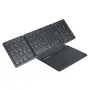 B055 Dokunmatik Yüzeyli Katlanabilir Bluetooth Klavye Cep Katlanır Klavye Dizüstü Telefon Tablet Kablosuz Şarj Edilebilir Klavye