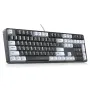 UGREEN KU103 108-Keys Wired Mechanical Gaming Keyboard Silence Structure PBT Keycaps Red Switch LED Backlit USB-C Ergonomics E-sports Gaming Keyboards for PC Laptop Computer