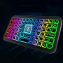 M7 74-keys Wireless bluetooth 5.2 Smart Keyboard with Colorful Backlit Mini Thin Rechargeable Keyboard for Tablet Android iOS Windows