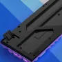 YINDIAO K600 104 Tuşlu Kablolu Oyun Klavyesi Punk Tasarım Mekanik Hissiyat Tuş Başlıkları RGB Işık USB E-spor Oyuncu Klavyesi PC Bilgisayar Dizüstü Bilgisayar için