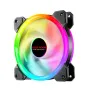 Ventola di raffreddamento per PC da 120 mm con LED RGB, modalità multicolore, silenziosa, con controller