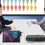 Microsoft Surface Pro için Bakeey 6'sı 1 arada Yerleştirme İstasyonu USB3.1 Gen1*2 / HD / RJ45 / SD/TF 6 Port USB Hub Adaptörü Surface Pro4/5/6