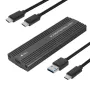 Bakeey M.2 SATA NVME SSD Enclosure Dual Protocol SATA NVME to USB Adapter 10Gbps 2TB USB3.1 USB-C External Hard Disk Drive Case