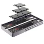 JEYI i9 Dual Bay M.2 NVMe Sata SSD Enclosure USB3.2 Gen 2 10Gbps Aluminum Case for M.2 PCIe 2280/60/42/30 SSD Support UASP Trim