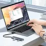 SAMZHE 5 in 1 Hub USB3.0 Docking Station Adattatore USB con USB3.0*4 / PD USB-C per telefono PC Laptop Matebook