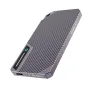 JEYI 007 Dual Protocol SSD Enclosure M.2 NVME/SATA 10Gbps Portable Hard Drive Enclosure for 2280 Hard Drive