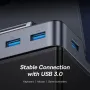 Baseus USB C Docking Station for Steam Deck Nintend Switch Type C to 4K@60Hz HD Gigabit Ethernet USB 3.0 Hub