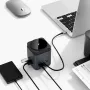 BlitzWolf BW-TH17 9 in 1 Type-C Docking Station Magnetic 15W Wireless Charger Stand USB-C HUB with USB3.0*3 HD 4K@30Hz Gigabit RJ45 SD/TF Card Slot PD 100W