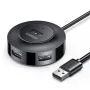 UGREEN CR106 USB2.0 Hub 4-Port HUB Docking Station for Desktop PC Laptop 4-in-1 Multi-Interface Converter Extension Cable USB Hub