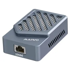 MAIWO K1738 10 Gigabit Ağ Kartı USB 4.0 Thunderbolt3 - 10Gbps Ethernet Adaptörü Kasa Isı Dağıtımını Destekler Thunderbolt 3/4/5 ile Uyumlu