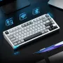 WEIKAV Stars-75 Mechanical Keyboard 3-mode Wireless Aluminum Alloy 75% Layout Gasket Structure Hot-swap RGB Customized Gaming Keybaord
