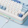 Tastiera meccanica MCHOSE K99 Tri-Mode, tasti RGB PBT sostituibili a caldo, 8000 mAh, 98 tasti, struttura con guarnizione, tastiere da gioco cablate