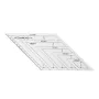 Righelli esagonali a forma di diamante, righello triangolare, righello trasparente per quilting, cucito, patchwork, artigianato, fai da te, fatto a mano, sarto, strumenti per cucire a casa
