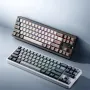Xiaomi MK71 Pro Üç Modlu Mekanik Klavye LCD Ekranlı Metal Düğme 71 Tuş Conta Yapısı Sıcak Değiştirilebilir RGB 7800mAh 2.4G/Bluetooth/Kablolu Oyun Klavyesi