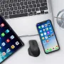 HXSJ T16 Dual Mode Mini Mouse 800-4800DPI Adjustable 2.4G Wireless & bluetooth Mute Mice for Tablet Laptop Computer