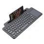 Mini Dokunmatik Klavye Kablosuz Bluetooth Klavye Kart Yuvası ile Evrensel 2.4G Oyuncu Tuş Takımı Windows Android IOS Tablet PC Aksesuarları