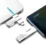 محرك أقراص فلاش لينوفو ثينك بلس TPCU301 من النوع C3.1 وUSB 3.0 بسعة 256 جيجابايت/128 جيجابايت/64 جيجابايت، بسرعة 100 ميجابايت/ثانية، ذاكرة تخزين يو ديسك عالية السرعة