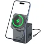 BlitzWolf BW-TH17 9 in 1 Type-C Docking Station Magnetic 15W Wireless Charger Stand USB-C HUB with USB3.0*3 HD 4K@30Hz Gigabit RJ45 SD/TF Card Slot PD 100W