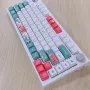 SPYSELF 125 Keys Coral Sea PBT Keycap Set FA Profile Five-sided Sublimation English Custom Keycaps for Mechanical Keyboards