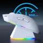 Ratón inalámbrico trimodo Ajazz AJ139 Max con chipset PAW3395 para juegos, 26 000 DPI, RGB, 2,4 G, Bluetooth y cable, para deportes electrónicos, ligero, 58 g