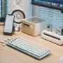 UGreen Fun+ 84 Keys Wireless bluetooth Mechanical Gaming Keyboard with White Backlight Tea Switches Thin Dual Mode Office Mechanical Keyboard for Desktop PC Computer
