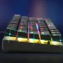 Delux KM36 61 Keys Wired Mechanical Keyboard RGB Light Two-color Injection Keycaps USB E-Sports Ergonomics Gaming Keyboards
