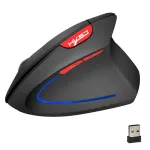 HXSJ T25 Tri-mode Wireless Vertical Gaming Mouse RGB 800/1600/2400DPI bluetooth/USB Wired Gamer Mice for PC Laptop Computer