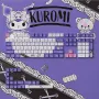 Akko 129 Keys Kuromi PBT Keycap Set JDA Profile Sublimation Custom Keycaps for Mechanical Keyboards