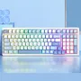 Tastiera meccanica MCHOSE G98 Pro Tri-mode, 99 tasti, RGB sostituibile a caldo, batteria da 8000 mAh, struttura con guarnizione, tastiere da gioco personalizzate