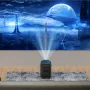 P10 Smart 4K Wifi Portable 1080P LED Projector with Remote Electronic Focusing 4-points Keystone Correction Built-in Stereo Speaker Smart Home Theater Video Player
