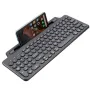 Mini Dokunmatik Klavye Kablosuz Bluetooth Klavye Kart Yuvası ile Evrensel 2.4G Oyuncu Tuş Takımı Windows Android IOS Tablet PC Aksesuarları