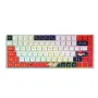 iBlancod K84 84 Tuş Üç Modlu Mekanik Oyun Klavyesi Sıcak Değiştirilebilir PBT Beş Kenarlı Süblimasyon KDA Profili Gateron Gümüş/Kırmızı Anahtar RGB 2.4G/BT/Type-C %75 Düzen Oyun Klavyesi