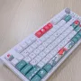 SPYSELF 125 Keys Coral Sea PBT Keycap Set FA Profile Five-sided Sublimation English Custom Keycaps for Mechanical Keyboards