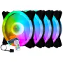 120mm PC-datorfläkt kylning 6PIN justerbar RGB LED 12cm ljudlös fläkt 5V DC ARGB fläkthastighet justerbar