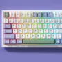 Fenglingdu F75 81 Keys Tri-mode Mechanical Keyboard with TFT Color Display and Metal Knob Hot Swappable Gasket Structure RGB 2.4G/BT/Wired E-sports 75% Layout Gaming Keyboard