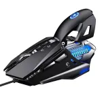 YinDiaoG10 Wired Macro Programming Gaming Mouse Colorful Water-cooled Light 7200 DPI Mice with LED Backlight 7 Button USB Gamer Mouse for PC Laptop