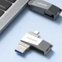 แฟลชไดรฟ์ Lenovo SS370 Type-C และ USB3.2 256G 128G ความเร็วสูงพร้อมไดรฟ์ USB สำหรับแล็ปท็อป โทรศัพท์ คอมพิวเตอร์