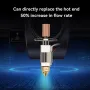 K1 K1 MAX Ceramic Heating Element Upgraded Hot End Kit 0.4mm Nozzle 550°C High Temp for 3D Printer MK8 PLA ABS PETG Nylon