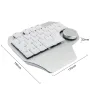 DELUX T11 Designer One Handed Mechanical Keyboard 28 Keys with Multi-functional Dial LED Backlit Kailh Switch For PS/CAD Using Shortcut Keys And Voice Tools