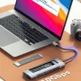 ESSAGER 8-in-1 ドッキングステーション ディスクストレージ USB 2.0 USB 3.2 Gen 2 10Gbps USB-C データ PD100W USB-C 4K@30Hz HD SD/TF カードリーダースロット マルチポート M.2 SSD USB ハブ スプリッター 電話 TV タブレット ノートパソコン用