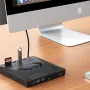 DeepFox External DVD Drive USB3.0 Type-C Cable Portable Optical Player CD RW Writer Burner for Laptop Desktop