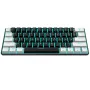 Teclado mecánico con cable HXSJ V900WB de 61 teclas, interruptor cian, luz RGB, diseño del 60 %, teclado para juegos para el hogar y la oficina.