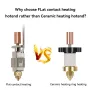 K1 K1 MAX Ceramic Heating Element Upgraded Hot End Kit 0.4mm Nozzle 550°C High Temp for 3D Printer MK8 PLA ABS PETG Nylon