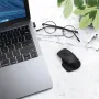 HXSJ T16 Dual Mode Mini Mouse 800-4800DPI Adjustable 2.4G Wireless & bluetooth Mute Mice for Tablet Laptop Computer