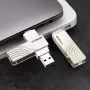 محرك أقراص فلاش لينوفو ثينك بلس TPCU301 من النوع C3.1 وUSB 3.0 بسعة 256 جيجابايت/128 جيجابايت/64 جيجابايت، بسرعة 100 ميجابايت/ثانية، ذاكرة تخزين يو ديسك عالية السرعة