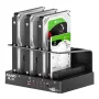 MAIWO USB 3.0 External Hard Drive for PC 4 Bay 2.5 inch 3.5 inch Enclosure Multi-Bay HDD SDD Docking Station Hard Drive Case