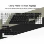 XVX 131-Tuş Cherry Profile Double-Shot PBT Tuş Takımı 61/68/84/87/96/98/100/104/108 tuşlu mekanik klavyelerle çalışır