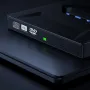 DeepFox External DVD Drive USB3.0 Type-C Cable Portable Optical Player CD RW Writer Burner for Laptop Desktop
